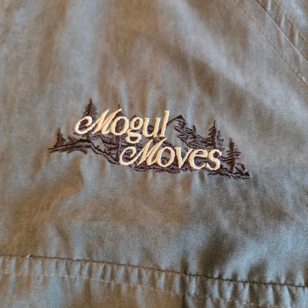 Ludwig Mogul Moves Olive Green Greetings Full Zip Jacket Mt Washington Medium